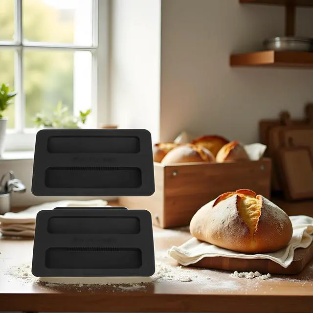 Alt view image 5 of 6 - 2Pcs Black Toaster Appliance Top Cover, Silicone Lid Toaster, Bread Machine Cover for Sandwich Machine Part Accessories cover Toasters 1.2cm
