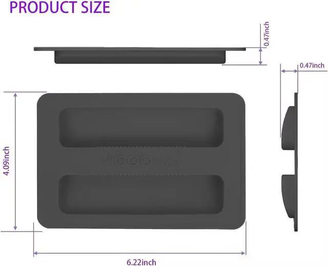 Alt view image 2 of 7 - Black Toaster Appliance Top Cover, Silicone Lid Toaster , Bread Machine Cover for Sandwich Machine Part Accessories cover Toasters 1.2cm