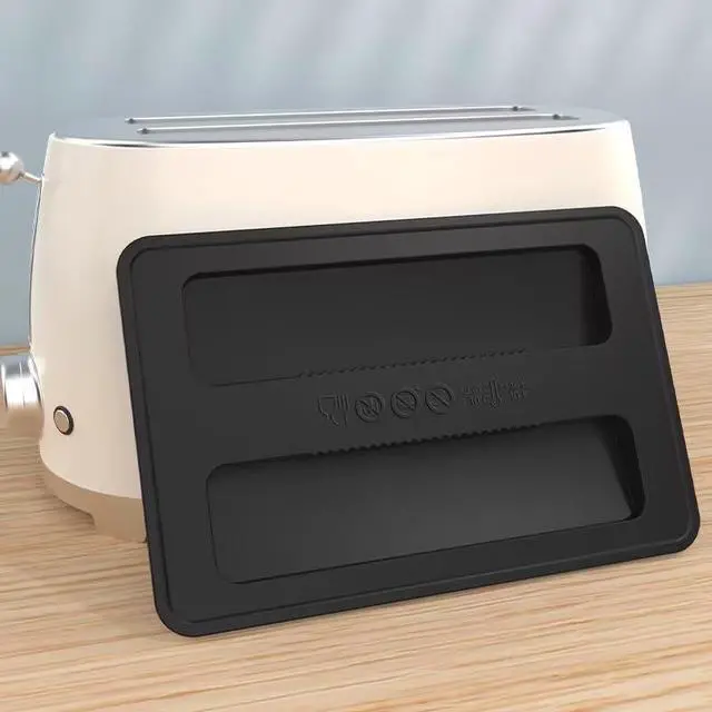 Alt view image 6 of 7 - Black Toaster Appliance Top Cover, Silicone Lid Toaster , Bread Machine Cover for Sandwich Machine Part Accessories cover Toasters 1.2cm
