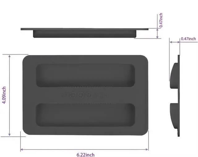 Alt view image 2 of 6 - Black Toaster Appliance Top Cover, Silicone Lid Toaster , Bread Machine Cover for Sandwich Machine Part Accessories cover Toasters 1.2cm