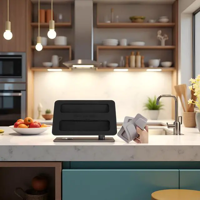 Alt view image 4 of 6 - Black Toaster Appliance Top Cover, Silicone Lid Toaster , Bread Machine Cover for Sandwich Machine Part Accessories cover Toasters 1.2cm