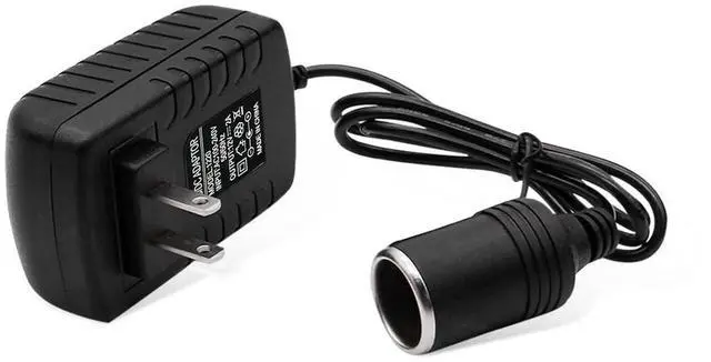 Main image of AC to DC Converter, 100-240V to 12V 2A 24W AC/DC Converter, Auto AC/DC Power Supply Adapter Transformer with Cigarette Lighter Socket for Inflator, Refrigerator and Other Car Devices