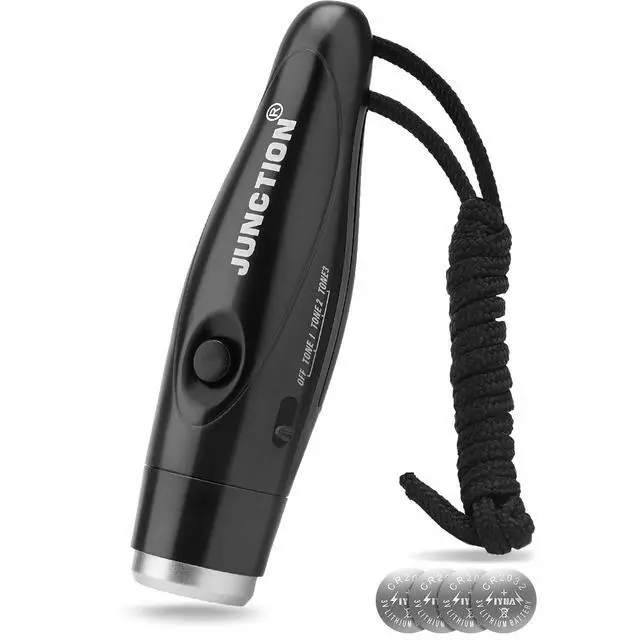 Main image of Electronic Whistle, Battery Operated Whistle Adjustable 3 Different Loud Whistle Sounds with Lanyard Handheld Electronic Whistles for Referees Volleyball Coaches Teacher, Soccer Sports Whistle-Black
