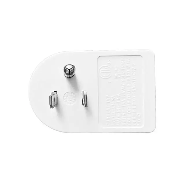 Alt view image 4 of 6 - 2 Pack Grounded Outlet Wall Tap Adapter with On/Off Power SwitchSingle Outlet with Switch in White