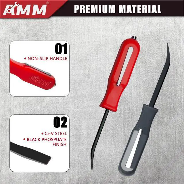 Alt view image 5 of 7 - 2 PCS Pocket Pry Bar Set, Mini Pry Bar with Magnet Top and Pocket Clip, 4.5" Small Pry Bar for Home Office, Car Repair Gadgets, Electronics and Mechanics Repair