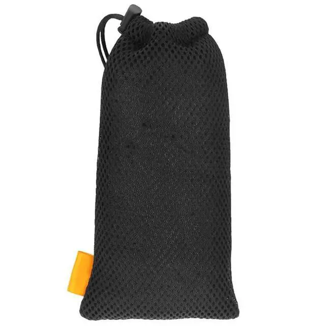 Alt view image 2 of 6 - 5-Pack Nylon Mesh Drawstring Storage Pouch Bag - 3.5 x 7.3 Inch Multi Purpose Travel & Outdoor Activity Pouch for Cell Phone,Sunglass,Electronic Gadgets, Black