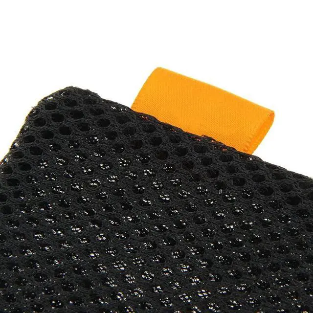 Alt view image 5 of 6 - 5-Pack Nylon Mesh Drawstring Storage Pouch Bag - 3.5 x 7.3 Inch Multi Purpose Travel & Outdoor Activity Pouch for Cell Phone,Sunglass,Electronic Gadgets, Black