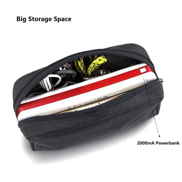 Alt view image 7 of 7 - Universal Electronics/Accessories Soft Carrying Case Bag, Durable & Light-weight,Suitable for Out-going, Business, Travel and Cosmetics Kit (Big-Black)