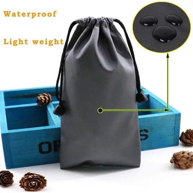 Alt view image 2 of 7 - 2 Pack Cell Phone Storage Bag Soft Microfiber Glasses Sleeve Pouch Waterproof Sunglasses Bag Electronic Gadgets Case Cover With Drawstring Closure