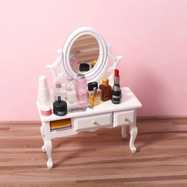 Alt view image 6 of 7 - 75Pcs Dollhouse Mini Jewelry Storage Case Miniature Bathroom Accessories | Dollhouse Makeup Set Towel Cosmetic Toothbrush Shampoo Perfume Hair Dryer Comb Doll Backpack Micro Scene