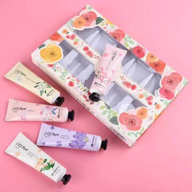 Alt view image 5 of 7 - Hand Cream Gift Set - Relieve Extremely Dry Hands, Women's Hand Cream Travel Set, an easy-to-absorb hand cream to relieve dry discomfort after washing your hands.
