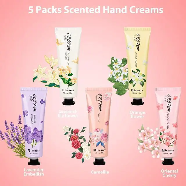Alt view image 3 of 7 - Hand Cream Gift Set - Relieve Extremely Dry Hands, Women's Hand Cream Travel Set, an easy-to-absorb hand cream to relieve dry discomfort after washing your hands.