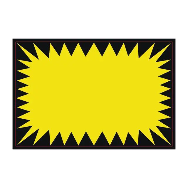 Alt view image 7 of 7 - Price Burst 60 Pack Yellow Sign. Boost Sales with Bright Display Tags. Durable, Easy to Write On Star Cards Are For Yard, Estate & Garage Sale, Fundraiser, Store, Business & Flea Market.