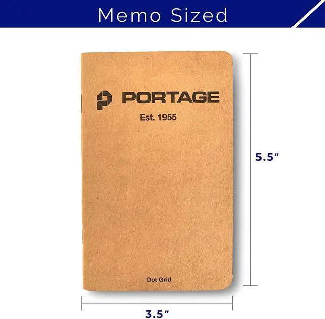 Alt view image 6 of 6 - Small Dot Grid Notebook- 6 Notepads for Field Notes, Dot Grid Small Sketch Book, Pocket Notebook Journal for Taking Notes in the Field 3.5 x 5.5 Inches, 64 Pages, (Pack of 6)