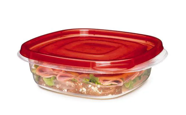 Alt view image 2 of 4 - TakeAlongs Square Food Storage Containers, 2.9 Cup, Tint Chili, 2 Count