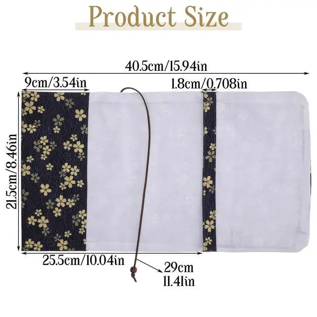 Alt view image 2 of 7 - Book Covers for Paperbacks,Book Cover Protector Adjustable Fabric Fit A5 Size 5.5x8.2 Inch Paperbacks for Hardcover Softcover Novels Protection