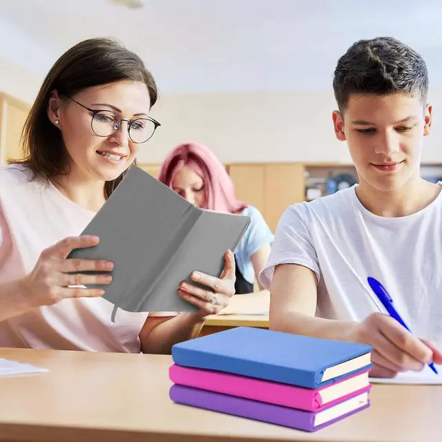 Alt view image 7 of 7 - Gray Fabric Book Cover for Hardcover, 1 Pack, 6x9 Inch, Adjustable | Up to 8.5"x9.5", Stretchable Decorative Cloth Book Sox for Book Lovers, School Book Sleeve Protector for Teens