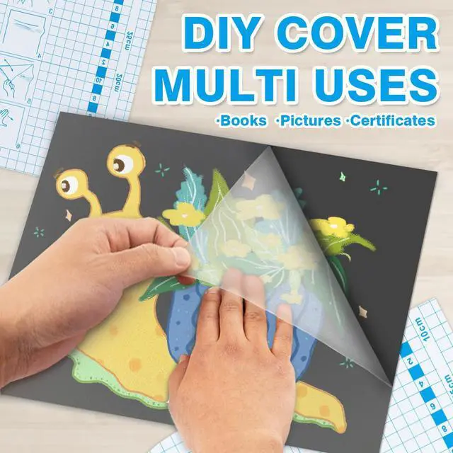 Alt view image 3 of 7 - Matte Clear Contact Paper, Self Adhesive Book Cover, 17.5in x 5ft