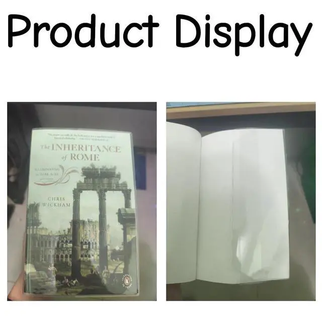 Alt view image 6 of 7 - A5 Clear Cover, Adjustable Notebook Cover - Universal Fit for Midori, Traveler's Notebook, Clear Plastic Book Protector for Hobonichi