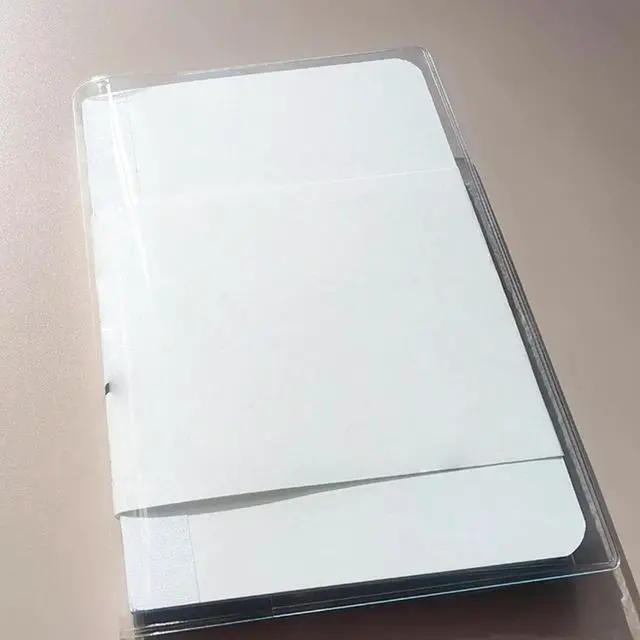 Alt view image 7 of 7 - A5 Clear Cover, Adjustable Notebook Cover - Universal Fit for Midori, Traveler's Notebook, Clear Plastic Book Protector for Hobonichi