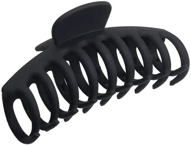 Main image of Hair Clip, 4.3" Matte Large Non-Slip Ponytail Jaw Barrette Strong Hold Banana Claw Clips for Women Long Thick Hair | Matte Claw Clips,Non-Slip Strong Hold Jumbo Ponytail Barrette,Jaw Clamps,