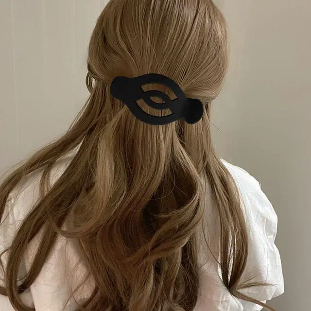 Alt view image 4 of 7 - Flat Hair Clips for Women Large & Medium Size Claw Clip for Girls Thick & Thin Hair Accessories for Women Girls Black, 4 Pack