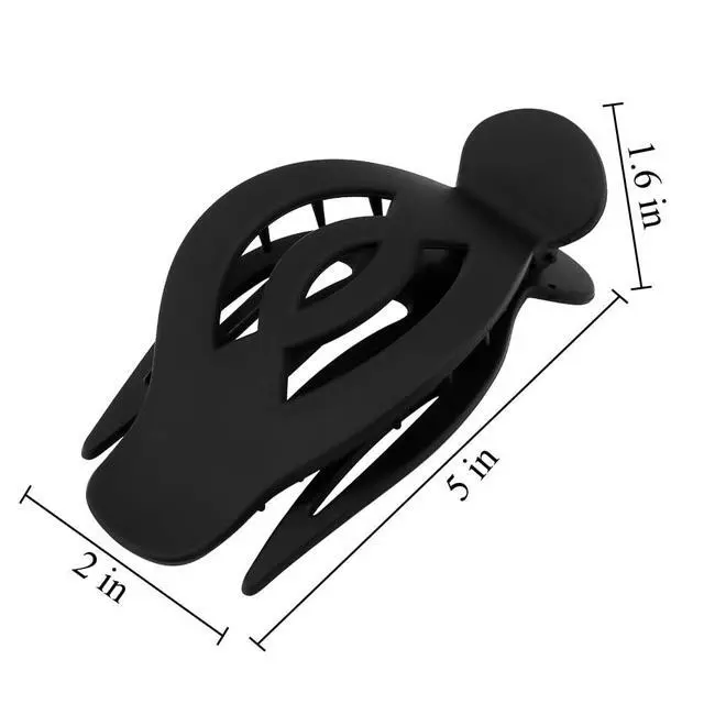 Alt view image 7 of 7 - Flat Hair Clips for Women Large & Medium Size Claw Clip for Girls Thick & Thin Hair Accessories for Women Girls Black, 4 Pack
