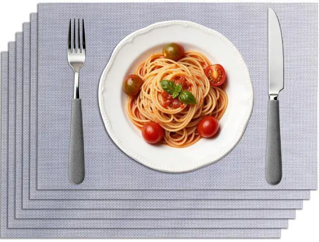 Main image of Placemats, Temperature-Color-Changing Kitchen Table Mat | Eco-friendly nano material changes from blue at 25°C to red at 35°C; self-cleaning and easy to wipe.
