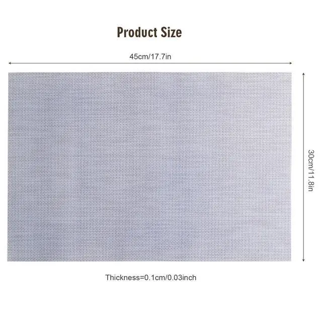 Alt view image 6 of 7 - Placemats, Temperature-Color-Changing Kitchen Table Mat | Eco-friendly nano material changes from blue at 25°C to red at 35°C; self-cleaning and easy to wipe.