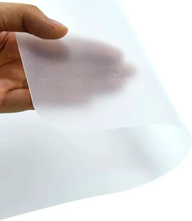 Alt view image 7 of 7 - Clear Place Mats,Translucent Plastic Placemats Set for Dining Table, Keeps Table or Desktop Cloth Cleaner, Washable, Heat Resistant, Non-Slip (4)