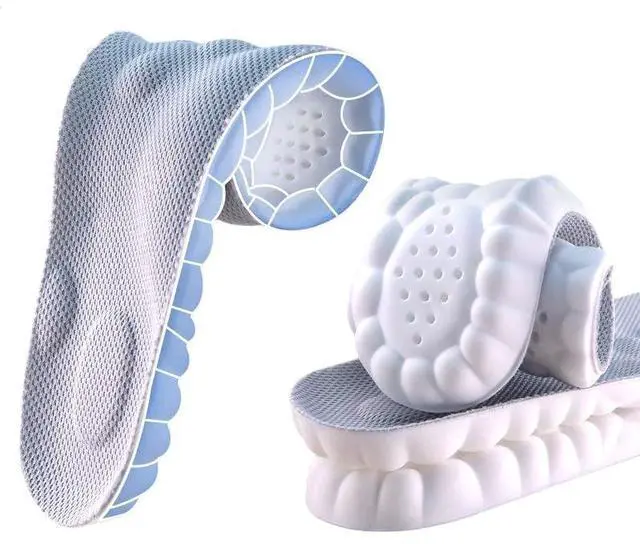 Main image of Insoles for Women man,Cloud Soles for Men Women,4D Cloud Soles for Men,Anti Fatigue, Shock Absorption, Foot Pain Relief (Gray, S)