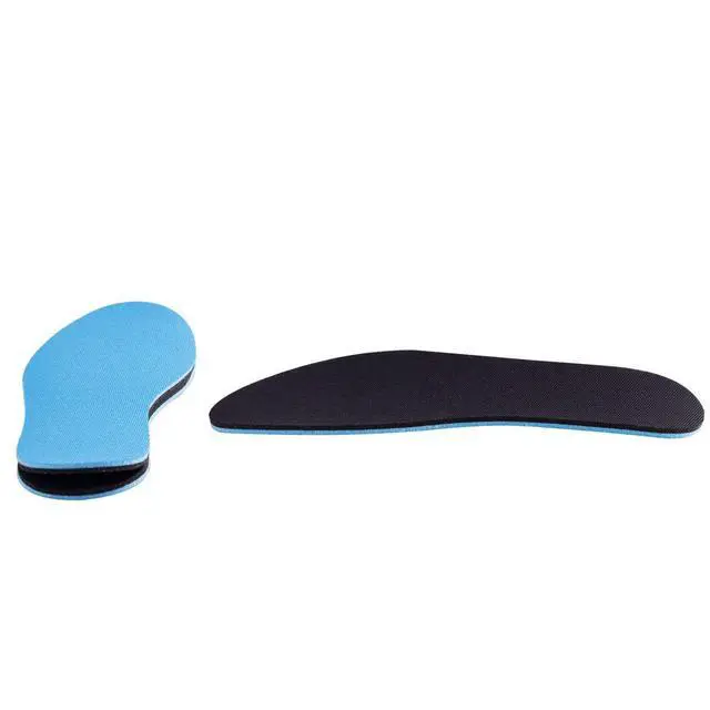 Alt view image 4 of 6 - 2 Pairs Breathable Insoles, Super-Soft, Sweat-Absorbent, Double-Colored and Double-Layered Shoe Inserts of Foam That Fit in Any Shoes (Blue/Black, 12.5-14.5 Women/9.5-13.5 Men)