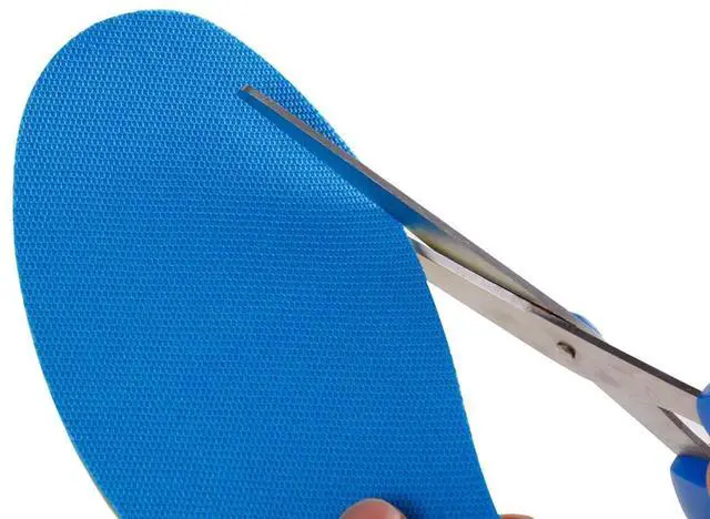 Alt view image 6 of 6 - 2 Pairs Breathable Insoles, Super-Soft, Sweat-Absorbent, Double-Colored and Double-Layered Shoe Inserts of Foam That Fit in Any Shoes (Blue/Black, 12.5-14.5 Women/9.5-13.5 Men)
