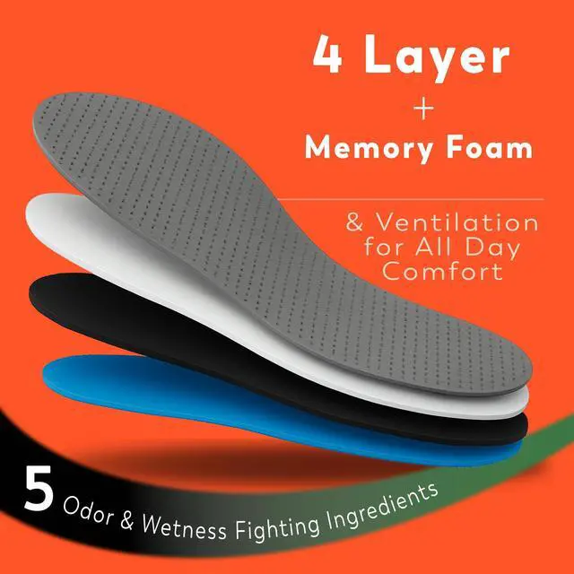 Alt view image 6 of 7 - supportive memory foam shoe layer for all day comfort