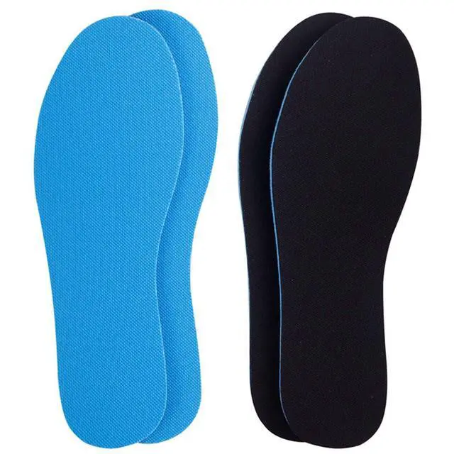 Main image of 2 Pairs Breathable Insoles, Super-Soft, Sweat-Absorbent, Double-Colored and Double-Layered Shoe Inserts of Foam that Fit in Any Shoes (Blue/Black, 9.5-12 Women/8-9 Men)