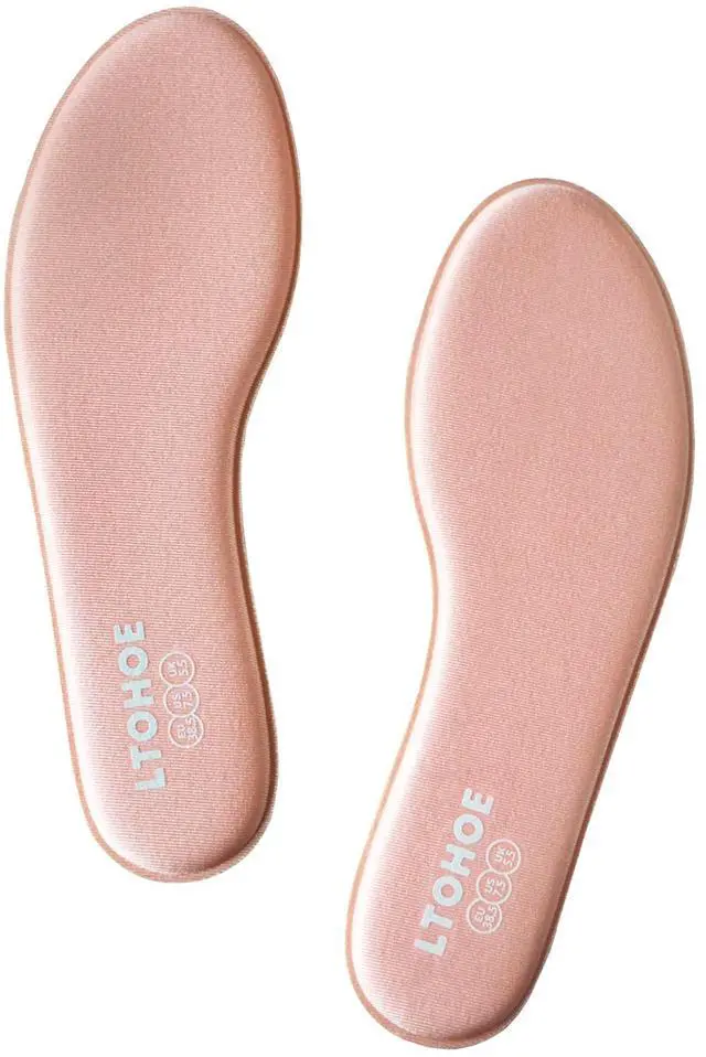 Main image of Memory Foam Insoles for Women Replacement Comfort 6mm Pink US 7 | Shoe Inserts for Casual Shoes Refresh Daily Comfort Cushion Insoles for Standing Walking All Day Shock Absorbing