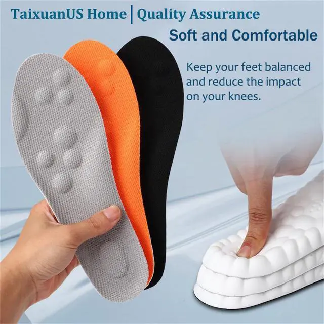 Alt view image 2 of 6 - Insoles for Men Women Cloud Feel Shoe Insoles with Arch Support (6.5-10) | Cloud-feel Insoles,Soft and Comfort,Anti-Fatigue,Shock Absorption,Relieve Foot Pain,Stepper Insoles,Plantar Fasciitis Relief
