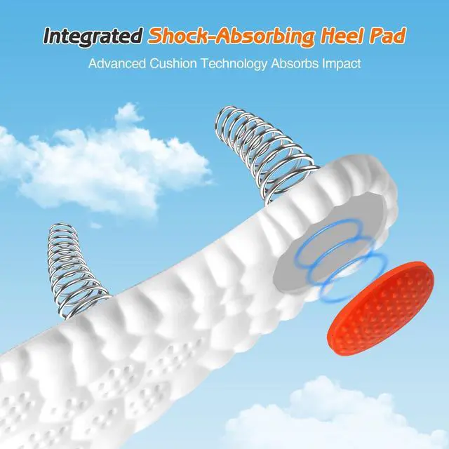Alt view image 2 of 7 - 4D Cloud-Soft Comfort Soles for Women - Memory Foam Cushioning Steppers Insoles with Heel Shock Pad - Trim-to-Fit Arch Support Insoles for Foot Pain Relief and Fatigue Reduction (US W 6.5-9)