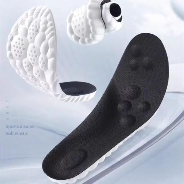 Alt view image 7 of 7 - Insoles Men, Shoe Inserts for Men, 4D Cloud Insoles for Men and Women, Steeper Insoles for Boots & Sneakers, Cuttable, Anti Fatigue, Shock Absorption, Foot Pain Relief (L: Men7-11)