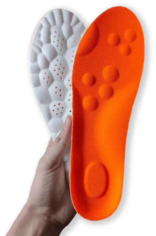 Main image of New Steppers Insoles,Cloud Like Soles for Men & Women 4D Cloud Super Soft Memory Foam Shock Absorption Shoe Inserts Relieve Foot Pain for Hiking (EU 4344 | US M11-12 / W12.5-13.5)