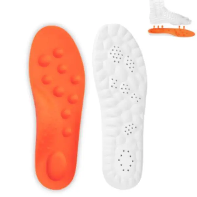 Alt view image 2 of 7 - New Steppers Insoles,Cloud Like Soles for Men & Women 4D Cloud Super Soft Memory Foam Shock Absorption Shoe Inserts Relieve Foot Pain for Hiking (EU 4344 | US M11-12 / W12.5-13.5)