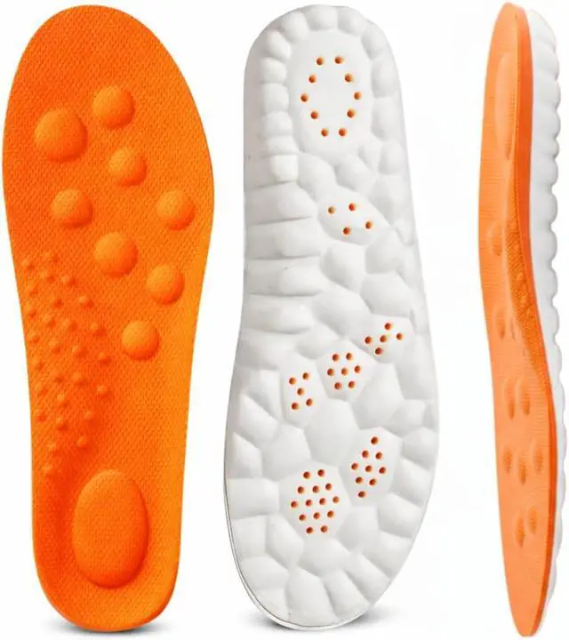 Alt view image 5 of 7 - New Steppers Insoles,Cloud Like Soles for Men & Women 4D Cloud Super Soft Memory Foam Shock Absorption Shoe Inserts Relieve Foot Pain for Hiking (EU 4344 | US M11-12 / W12.5-13.5)