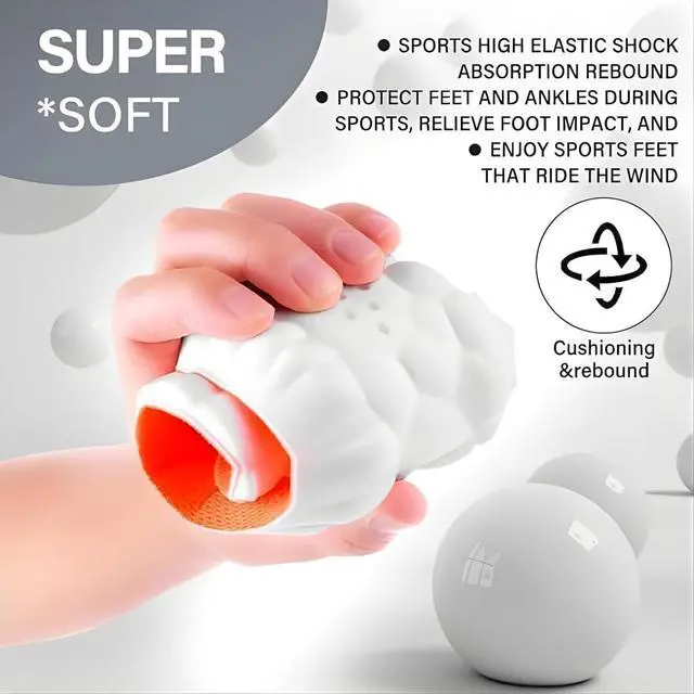 Alt view image 6 of 7 - New Steppers Insoles,Cloud Like Soles for Men & Women 4D Cloud Super Soft Memory Foam Shock Absorption Shoe Inserts Relieve Foot Pain for Hiking (EU 4344 | US M11-12 / W12.5-13.5)