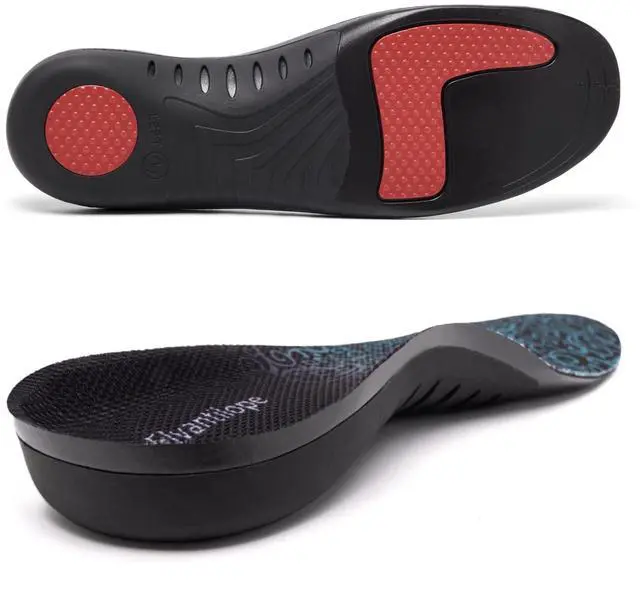 Main image of Plantar Fasciitis Insoles for Men Women, 220+ lbs Heavy Duty Support Pain Relief Orthotics, High Arch Support for Pain Relief, Flat Feet Orthotic Insert, Work Boot Shoe Insole Fit for Standing All Day