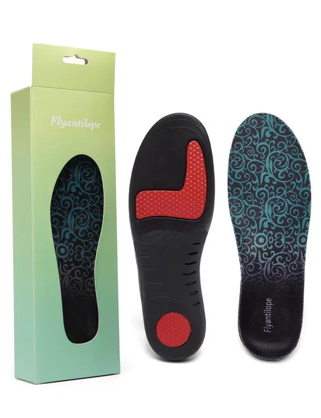 Alt view image 6 of 6 - Plantar Fasciitis Insoles for Men Women, 220+ lbs Heavy Duty Support Pain Relief Orthotics, High Arch Support for Pain Relief, Flat Feet Orthotic Insert, Work Boot Shoe Insole Fit for Standing All Day