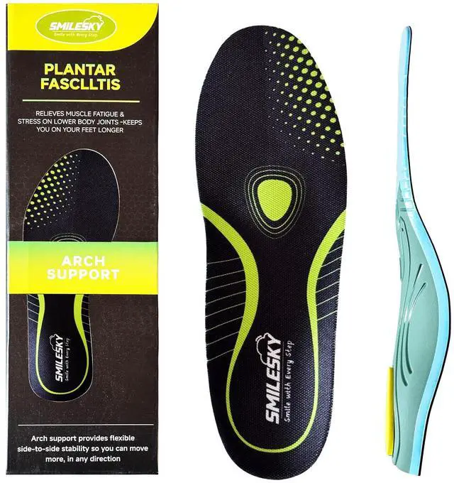 Main image of Shoe Inserts for Women & Men Arch Support Orthotics Insoles for Plantar Fasciitis, Flat Feet, Pronation and Heel Pain(Men 7-7.5|Women 9-9.5)