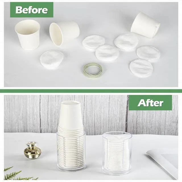 Alt view image 7 of 7 - 2 Pack Mouthwash Cups Holder,Bathroom Cup Dispenser,Small Disposable Paper Cup Tray for Bathroom Sink Counter