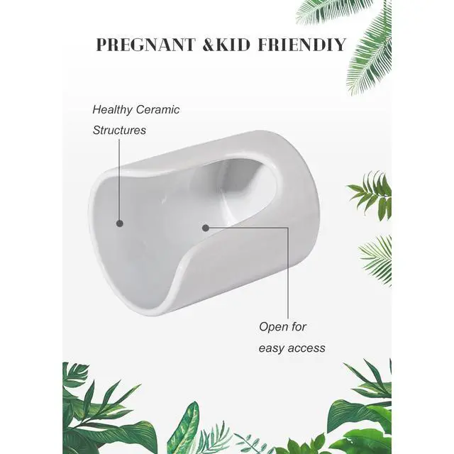 Alt view image 3 of 7 - Bathroom Cup Dispenser Small Cup Holder for Bathroom, Ceramic Mouthwash Cups 3 4 oz Cup Dispenser Accessories, 1 Pack, White