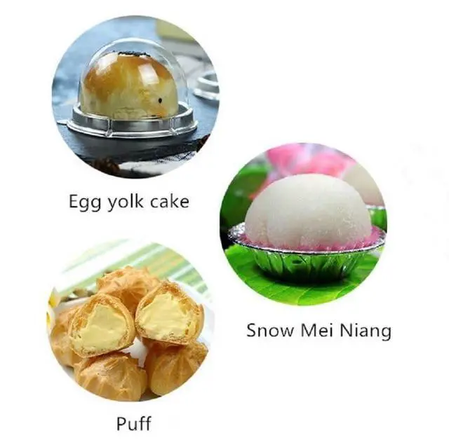 Alt view image 3 of 7 - 50 Pack 2 Inch Clear Plastic Mini Cake Box, Silver | Muffins Box, Cookies Box, Dome Box, Wedding Birthday Gift Box
