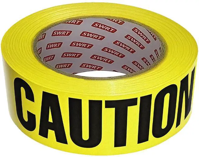 Main image of 1 Roll Premium Yellow Caution Tape, 3 Inch x 1000FT Halloween Decor | Bright Hazard Tape with Bold Black Text, Danger Zone Barrier for Sporting Events, Construction Areas and Halloween Decor